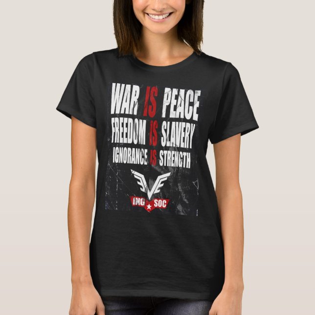 1984 Nyhetspeak Affisch T-Shirt ( Dam ) (Framsida)