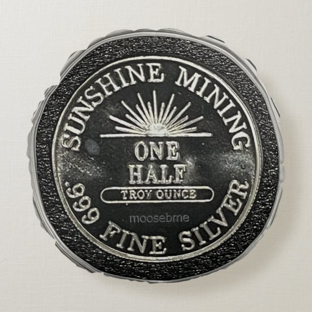 1984 Subshine Mint 1 Halv Uns .999 Silver Rund  Kudde (Framsidan)