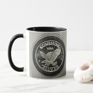 1984 Subshine Mint 1 Halv Uns .999 Silver Rund Mugg