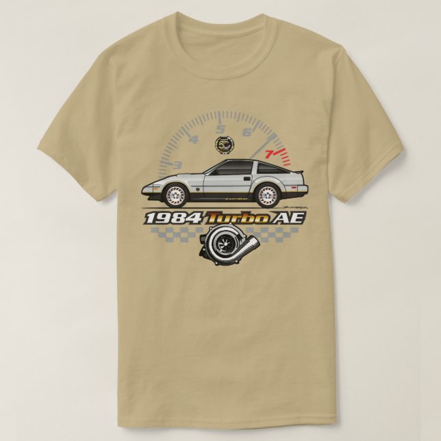 1984 Turbo AE T Shirt (Design framsida)