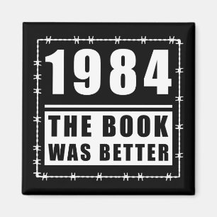 1984 var Bok en bättre citat Magnet
