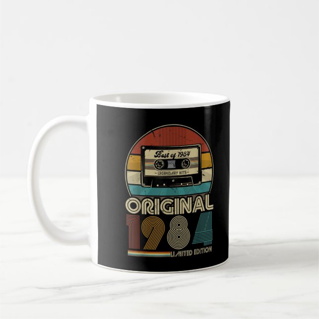1984 vintagars födelsedagsretro Begränsad Edition  Kaffemugg (Vänster)