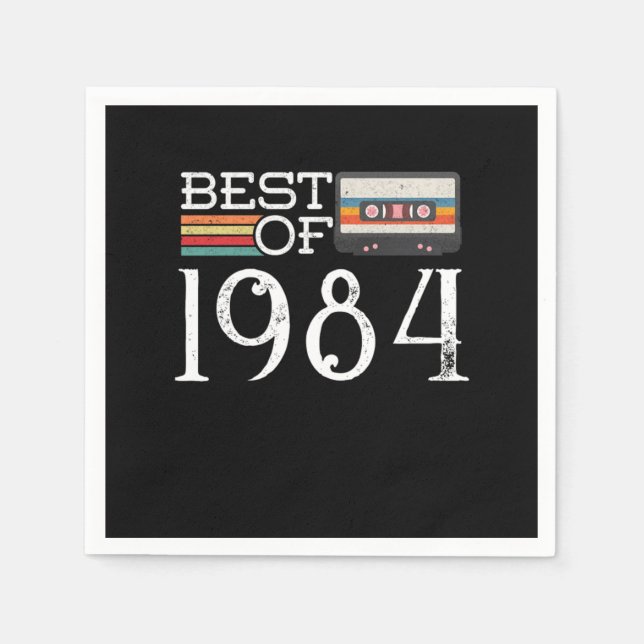 1984 Vintage 36:e födelsedag Pappersservett (Framsidan)