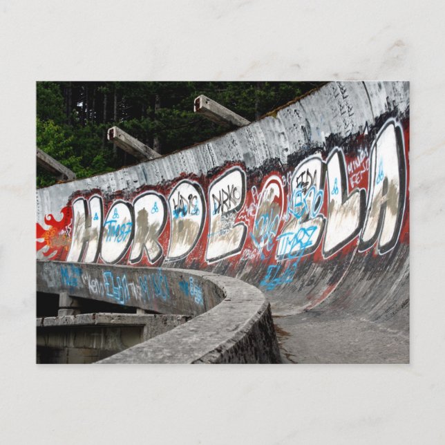 1984 Vinter-OS bobsled-kurs, Sarajevo Vykort (Framsida)