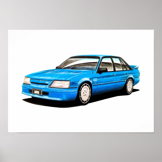 1984 VK Holden Commodore SS av CarsinArt Poster (Framsidan)