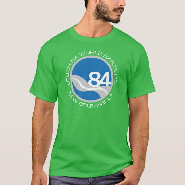 1984 World Exposition-ikon med plats T Shirt (Framsida)