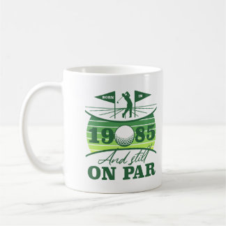 1985 40:e födelsedag Golf Humor Kaffemugg