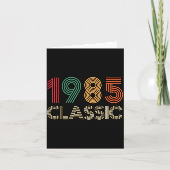 1985 Clic 40th Birthday For Men Women 40 Year Old  Kort (Framsida)