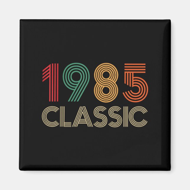 1985 Clic 40th Birthday For Men Women 40 Year Old  Magnet (Framsidan)