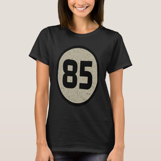1985 Födelsedag Retro Science Nerd Geek Milestone T Shirt (Framsida)