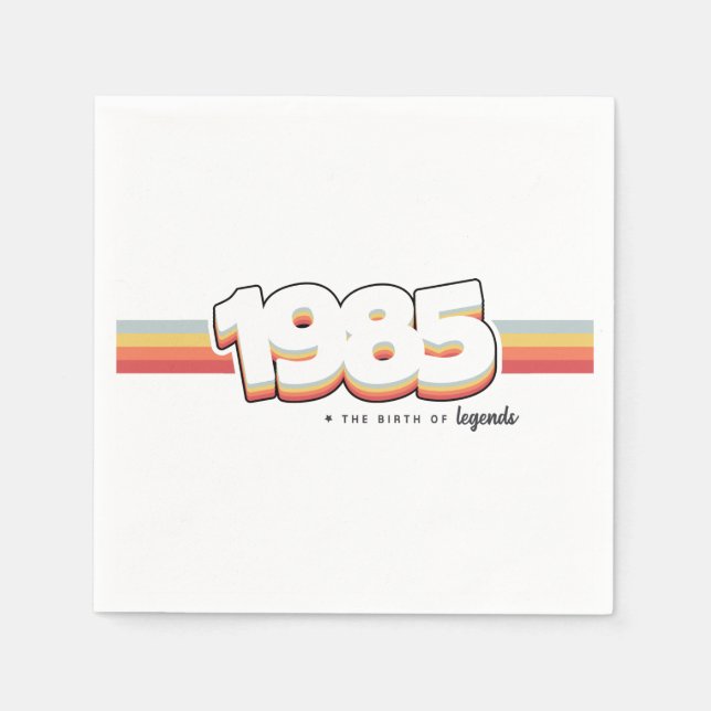 1985 Förklaringarnas födelse Pappersservett (Framsidan)