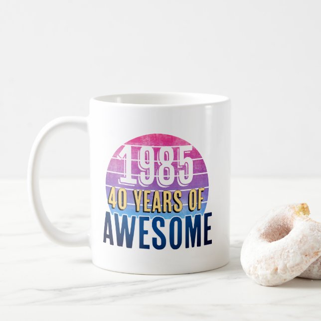 1985 Fyrtio år i Fantastisk Kaffemugg (Med munk)