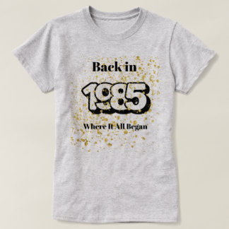 1985 Guld Stänk T-Shirt