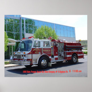 1985 Hahn Firelångtradare Poster