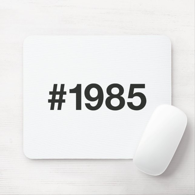 1985 Hashtag 40 födelsedagsdagen Musmatta (Med mus)