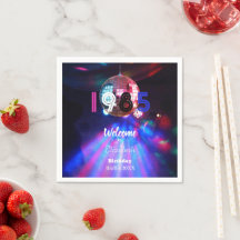 1985 Inbjudan till Disco Boll 40:e födelsedagspart