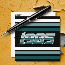 1985 Retro Rand Teal
