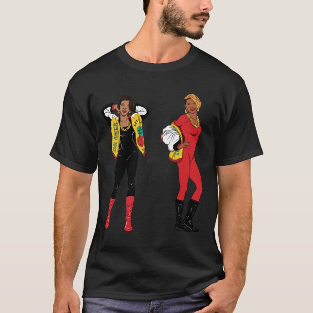 1985 Salt n Pepa Black Women Hip hop T Shirt (Framsida)