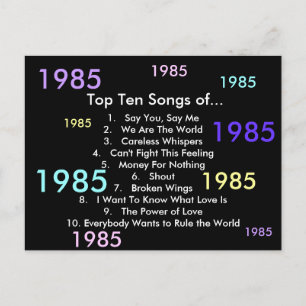 1985 Sång Vykort