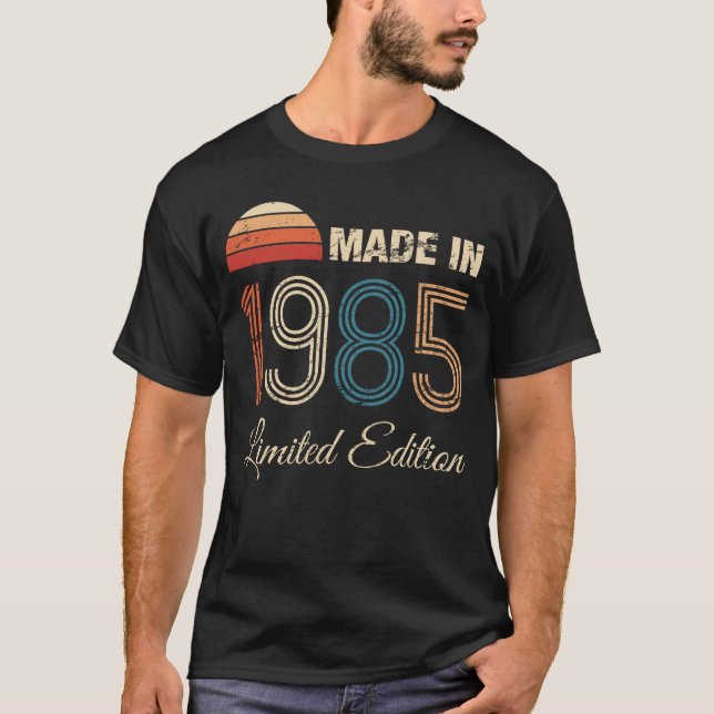 1985 Vintage 40:e födelsedagen T Shirt (Framsida)
