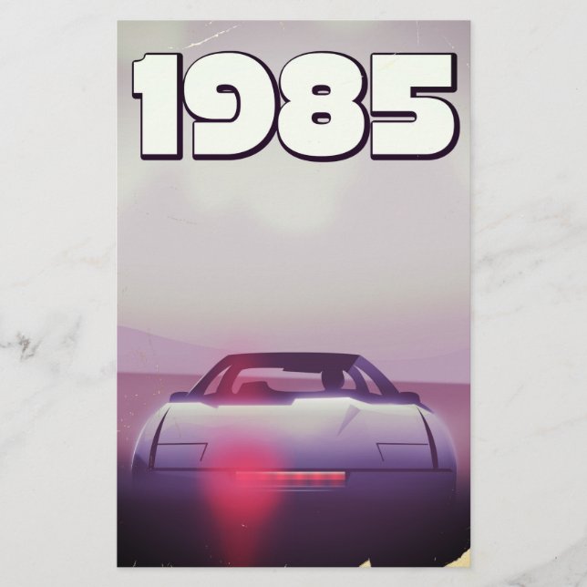1985 vintage-superbilposter brevpapper (Framsida)