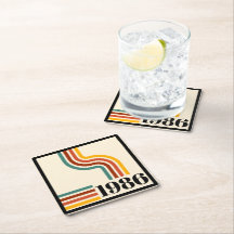 1986 40-årsfirande Retro-rand Vintage