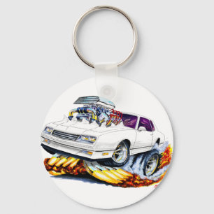 1986-88 Monte Carlo White Car Nyckelring