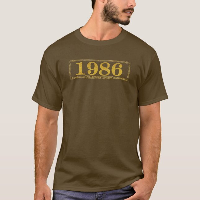 1986 Collectors Edition Brown T-Shirt (Framsida)
