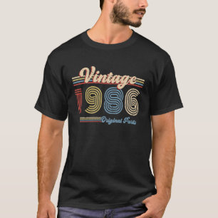 1986 Födelsedag Retro Födelsedag Vintage 1986 Orig T Shirt