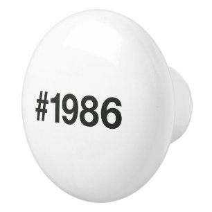 1986 Hashtag 39 födelsedagsdagen Knopp