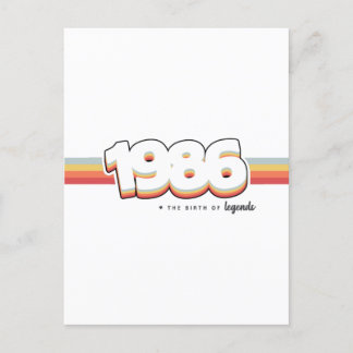 1986 Legender föds Vykort