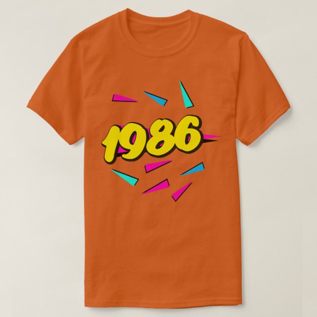 1986 T SHIRT (Design framsida)