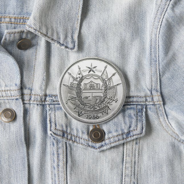 1986 The State of Texas Silver Round Knapp (In Situ)