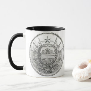 1986 The State of Texas Silver Round  Mugg