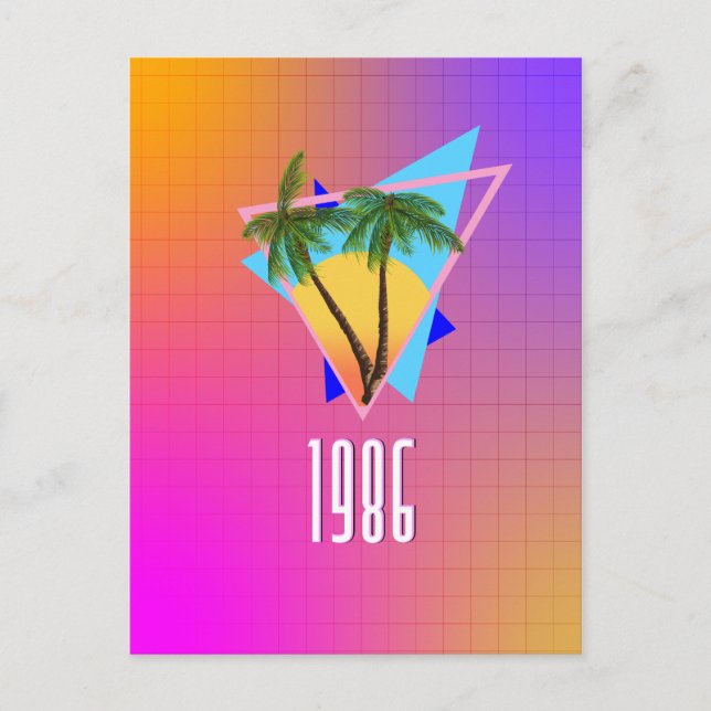 1986 tropisk paradis vykort (Framsida)