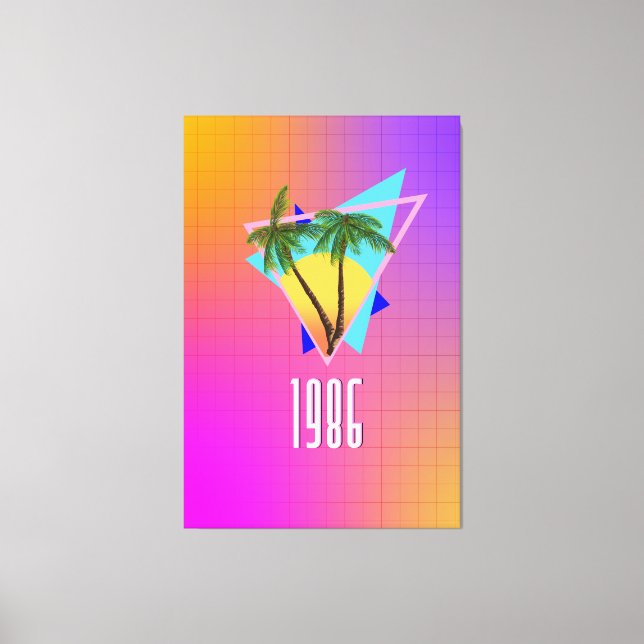 1986 tropiskt paradis canvastryck (Framsida)
