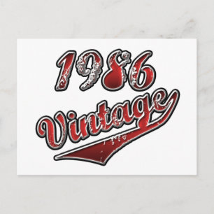 1986 Vintage Vykort