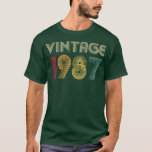1987 35e Birthday 35 Years Gag Funny Gift Vin T Shirt<br><div class="desc">1987 35e Birthday 35 Years Gag Funny Gift Vintage Retro .</div>