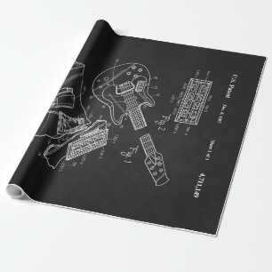 1987 Electric Guitar-Unique Music Älskare Gift Presentpapper