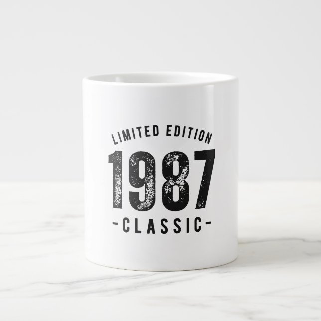 1987 Klassiskt Födelseår Jumbo Mugg (Framsidan)