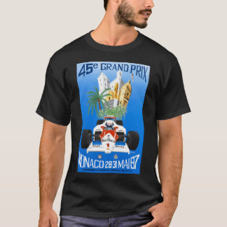 1987 Monaco Grand Prix Racing Poster T Shirt