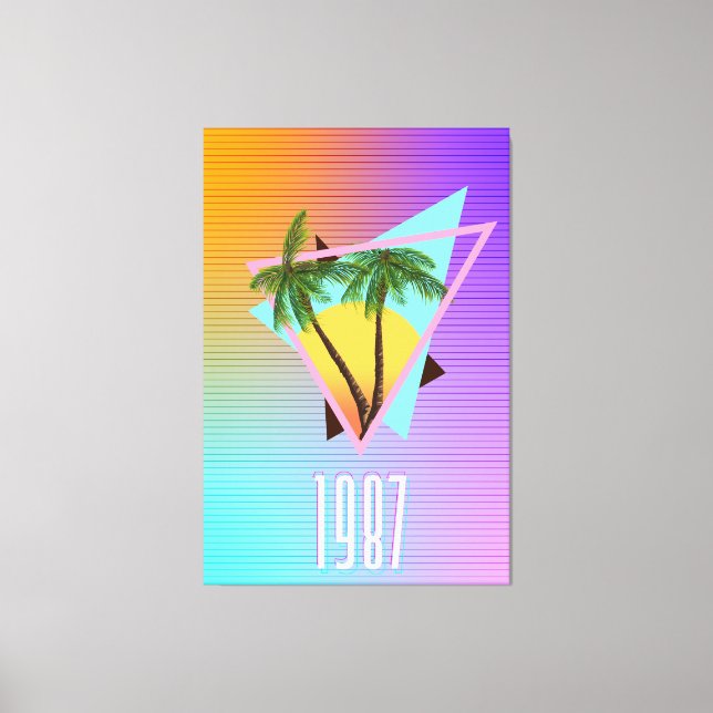 1987 Paradise logotyp Canvastryck (Framsida)