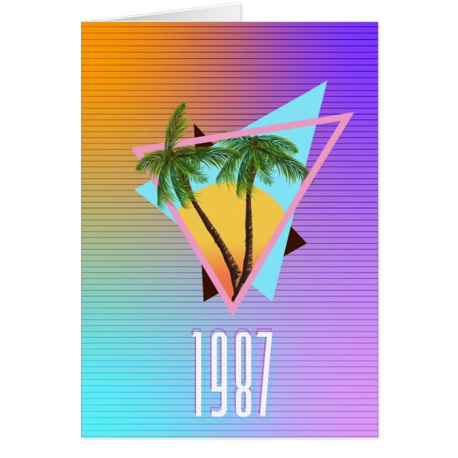 1987 Paradise logotyp Hälsningskort (Framsidan)