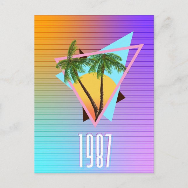 1987 Paradise logotyp Vykort (Framsida)