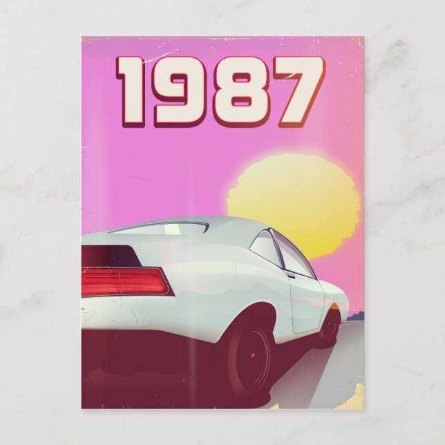 1987 poster av sportärr vykort (Framsida)