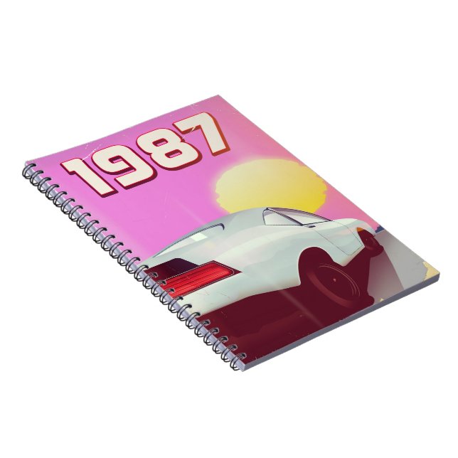 1987 sportbil affisch anteckningsbok (Högra Sidan)