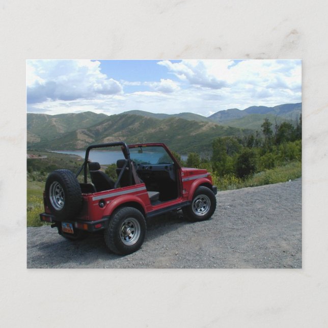 1987 Suzuki Samurai Vykort (Framsida)