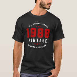 1988 Alla originaldelar, Begränsada utgåvan, Vinta T Shirt