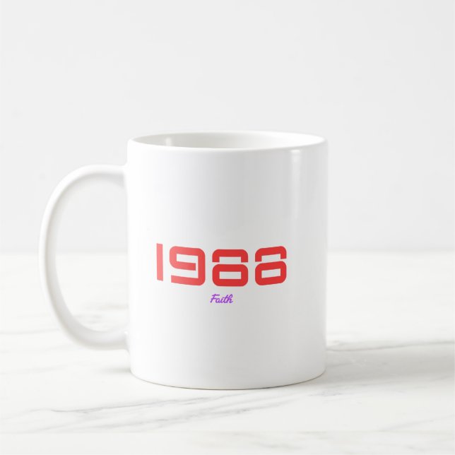 1988 års topplåt kaffemugg (Vänster)