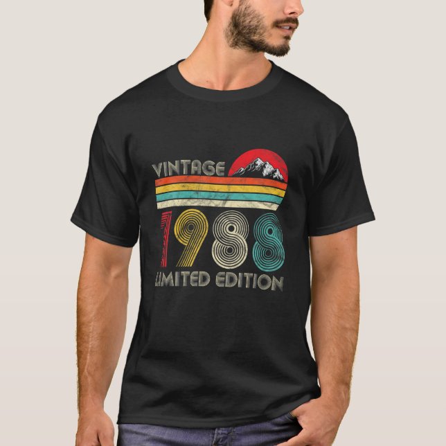 1988 Begränsad utgåva 33 år gammal 33:e födelsedag T Shirt (Framsida)